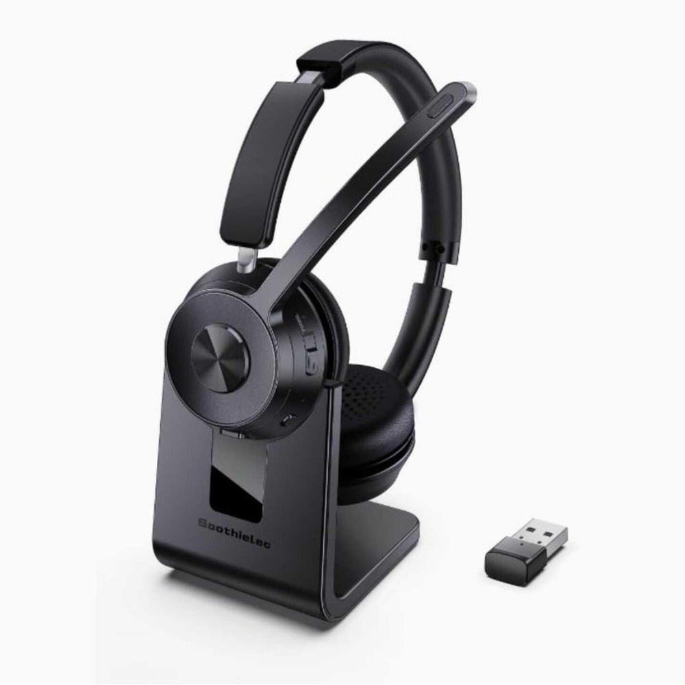 NEW Soothielec KH53 Bluetooth Wireless Headset Noise Canceling Microphone 40hrs